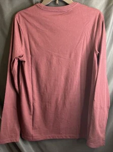 Camiseta Goodfellow & Co™ Para Hombre Calce Estándar Manga Larga Novedad Cuello Redondo Borgoña - Imagen 1 de 7