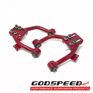 Fits 03-07 Accord Adjustable Camber Front Upper Arm w/ Ball Joints Pair Steel - Foto 1 di 2