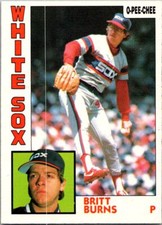 1984 O-Pee-Chee Britt Burns    #125