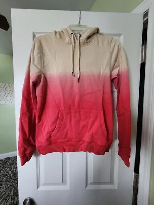 Nuevo - Roxy - Sudadera con capucha tie-dye roja neón y crema - Pequeña Foto 1 de 2