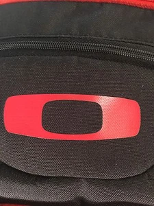 Oakley Backpack 18" Authentic Black & Red With Zippered Compartments - Picture 1 of 12