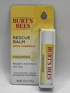 Burt's Bees 100% Natural Origin Rescue Lip Balm, Unscented, 1ct, 0.15 oz. - Picture 1 of 1