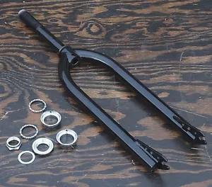 Black 26" Prewar Schwinn Cruiser Bike Tube FORK 1" Headset Vintage MTB Bicycle - Picture 1 of 12