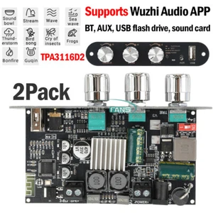 2 Stück ZK-1001U 100W Mono Bluetooth Audio AUX Endstufe Modul TPA3116D2 - Bild 1 von 22