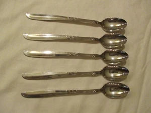 Juego de 5 cucharas de té heladas Oneida ENCORE INOXIDABLE (WM A ROGERS) - Imagen 1 de 6