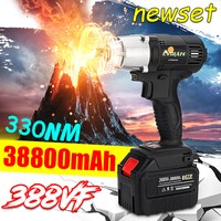 38800mah Cordless Electric 1/2'' Impact Wrench Driver 388VF 330Nm Torque Tool