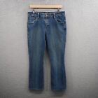 Levis Jeans Womens 12 Blue Bootcut Low Rise Stretch Denim Medium Wash 32x32