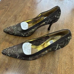 Timothy Hitsman Leather Heels Pumps Shoes Size 9.5 M - Picture 1 of 19