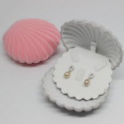 200x Shell Pink Jewelry Storage Box Pearly Earring Studs Necklace ClamShell Box 