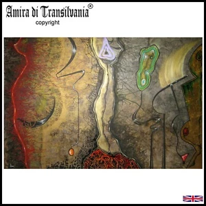 art painting abstract surrealism landscape contemporary figurative woman figure  - Picture 1 of 24