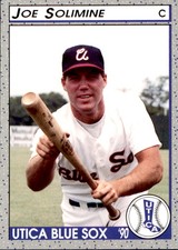 1990 Utica Blue Sox Pucko #7 Joe Solimine Pelham Manor New York NY Baseball Card