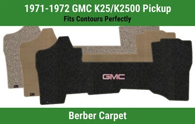 Alfombra delantera Lloyd Berber para camioneta GMC K25/K2500 '71-72 con GMC 1 plateada/roja Foto 1 de 4