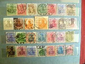 German Empire, including 3 "Germania" sets started year 1900 to WW1 of 1919. - Picture 1 of 1