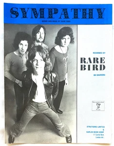 Rare Bird - Sympathy 1970 Original UK Sheet Music - Rare! - Foto 1 di 1
