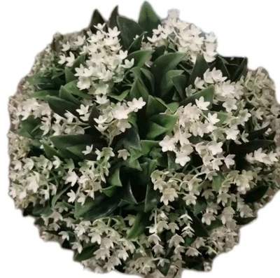 Martha Stewart TOPIARY  PLANT BALL LILAC JASMINE WHITE Summer 10" Christmas NEW - Image 1 of 4