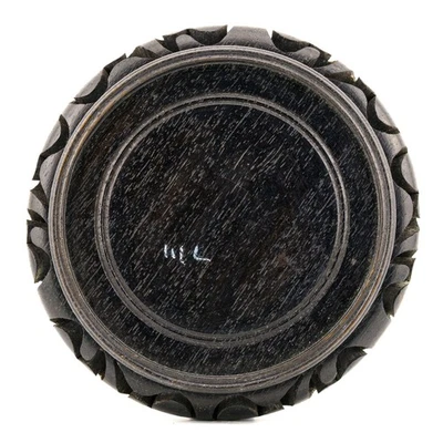 Antique Chinese Carved Wood Stand for Vase Ginger Jar Circle Middle 20th Century - Image 1 of 4