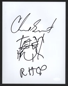 CHAD SMITH Red Hot Chili Peppers Signed Autograph Sketch 8.5 x 11 JSA not PSA - Picture 1 of 2