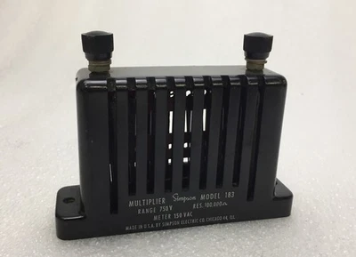 Multiplicador Simpson Vintage Modelo 183 Rango: 750V Metro: 150 VAC Foto 1 de 4