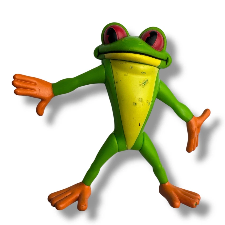 Vintage 2004 Rainforest Cafe Cha Cha Tree Frog PVC Figure Toy 3" - Image 1 of 3