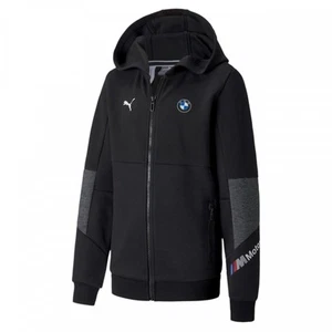 Puma BMW Motorsport Black Hooded Full Zip Jacket Kids Sz 6 - Picture 1 of 6