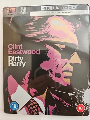 Dirty Harry Clint Eastwood 4K UHD + Blu-ray Steelbook  BRAND NEW & SEALED - Image 1 of 2