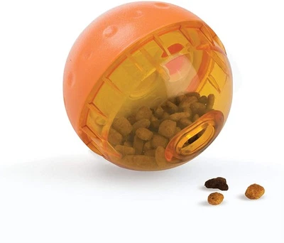 Juguete dispensador de alimentos OurPets IQ Treat Ball para perros 4 pulgadas - Paquete de 12 Foto 1 de 3