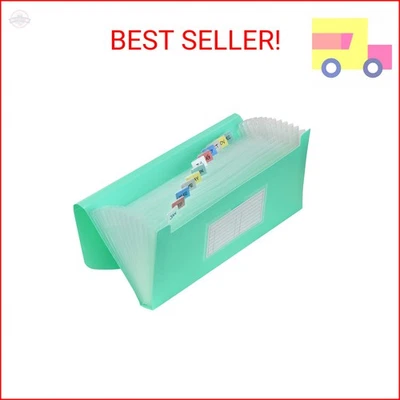 C-Line 13-Pocket Poly Expanding File, 10 x 5 Inches, Junior Size for Receipts an - Image 1 of 2