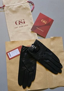 GSG Herren Echtleder Handschuhe ungefüttert Touchscreen Fahren/Radfahren schwarz Gr. Small - Bild 1 von 16