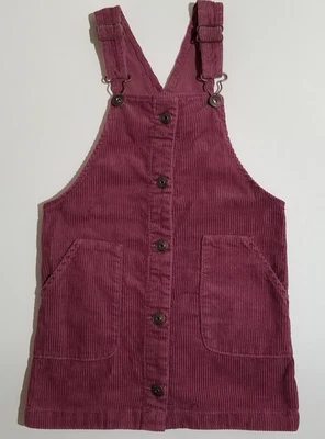 OshKosh B'gosh Vestbak Corduroy Jumper Overalls Dress Size 4T Berry - Image 1 of 4