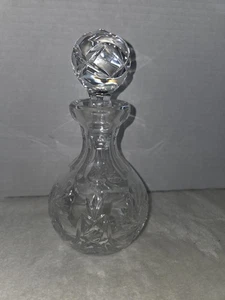 Jarra floral vintage corte cristal 7" alto  - Imagen 1 de 7