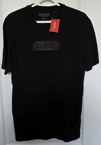Guess T-shirt Mens Size Medium Short Sleeve Shirt Black NWT - Foto 1 di 4