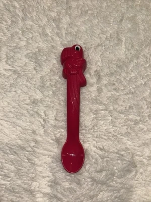 Cuchara de alimentación vintage RARA Rubbermaid para niños pequeños - Gran loro rosa Foto 1 de 4