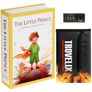 Book Safe with Combination Lock, Hidden Safe (9.5 x 6.2 x 2.2 Inch) with Fire... - Picture 1 of 6
