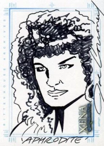 Xena Art & Images Sketch Card by Joe Corroney Aphrodite - Picture 1 of 2