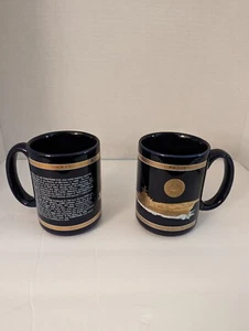 USS Yorktown CV-10 Coffee Mugs Set Of 2 - Picture 1 of 4