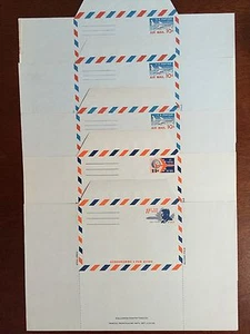 Lotto di 5 aerogrammi MNH/OG AirMail USA mai usati, Par Avion (John F Kennedy 11c) - Foto 1 di 6