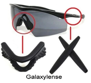 Nose Pads+Earsocks Rubber Kits 4 Oakley M Frame Heater/Sweep/Strike/Hybrid Black - Picture 1 of 4