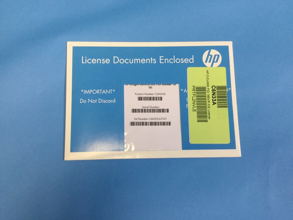 HP C6N33A C-class Insight Control FIO 16SVR ICE License C6N33-63101 NEW - Image 1 of 1
