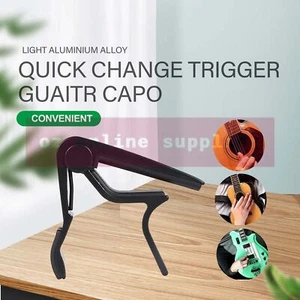 Aluminum Guitar Capo Spring Trigger Electric Acoustic Clamp Quick Change Release - Picture 1 of 8