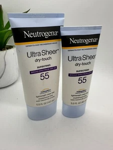Protector solar táctil ultra transparente Nuetrogena 55 - 2 botellas 5 oz y 3 oz - NUEVO EN CAJA 2024 - Imagen 1 de 8