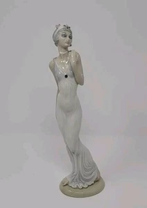 Casadei Vintage Casades Spanish Porcelain Flapper Lady Figur Saphir Stein - Bild 1 von 20