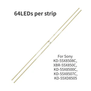 LED Backlight strips(2) For Sony KD-55X8508C XBR-55X850C KD-55X8500C KD-55X8507C - Picture 1 of 8