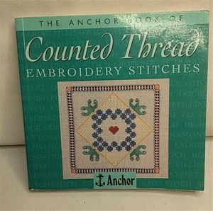 Book Counted Thread Embroidery Stitches Anchor 1997 Pub David & Charles Coats UK - Picture 1 of 3