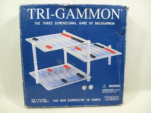 Tri-Backgammon~The Three Dimensional Game of Backgammon By Tara Toy Corp. - Picture 1 of 14
