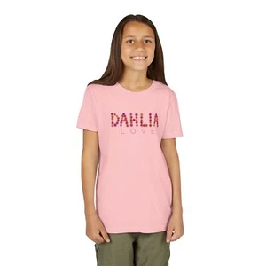Dahlia Love Youth Tee - Cute Floral Kids T-Shirt, Birthday Gift, Summer Outfit - Picture 1 of 66
