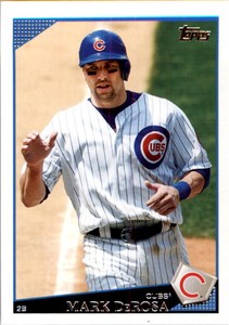 2009 Topps Chicago Cubs Baseball Card #168 Mark DeRosa