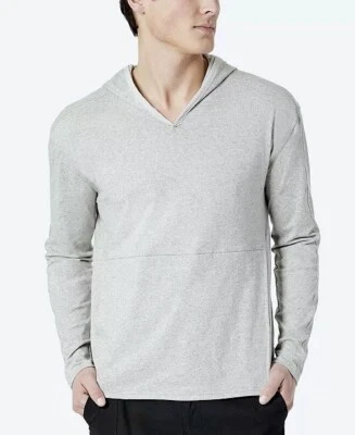 Kenneth Cole Hombres XL Calce Ajustado Pullover Ligero Sudadera con Capucha en Gris Claro Foto 1 de 3