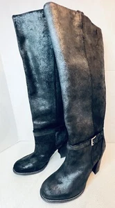 Belle Sigerson Morrison Damenstiefel Veloursleder schwarz 10B zum Überziehen Schnalle - Bild 1 von 12