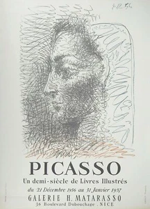 Picasso Pablo Lithographie Poster Surrealist Abstraktion Kunst Jacqueline Kunst - Bild 1 von 1