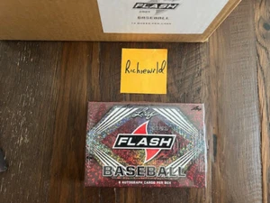 2021 FACTORY SEALED LEAF FLASH BASEBALL HOBBY BOX W/6 AUTOGRAPHS-LOADED !! - Picture 1 of 3